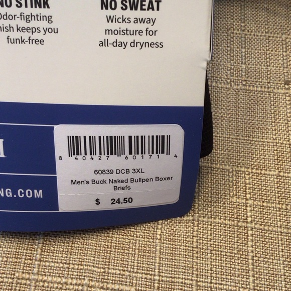 NWT Duluth Trading Co Buck Naked Boxer Briefs - Navy - Picture 3 of 4